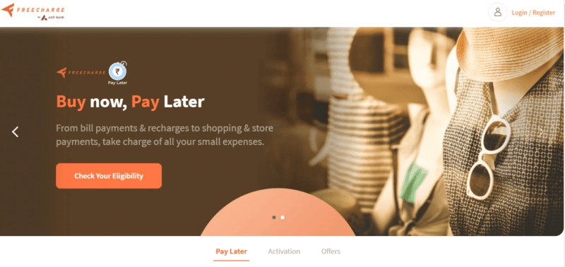 freecharge pay later apps