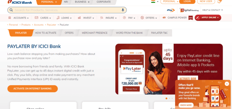 icici BNPL