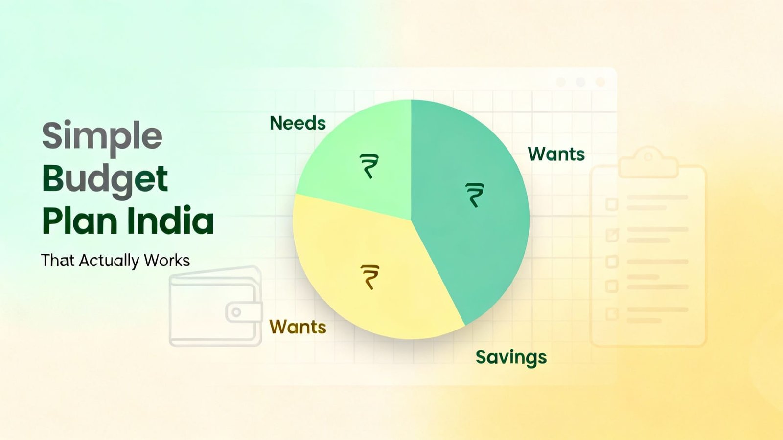 simple budget plan India